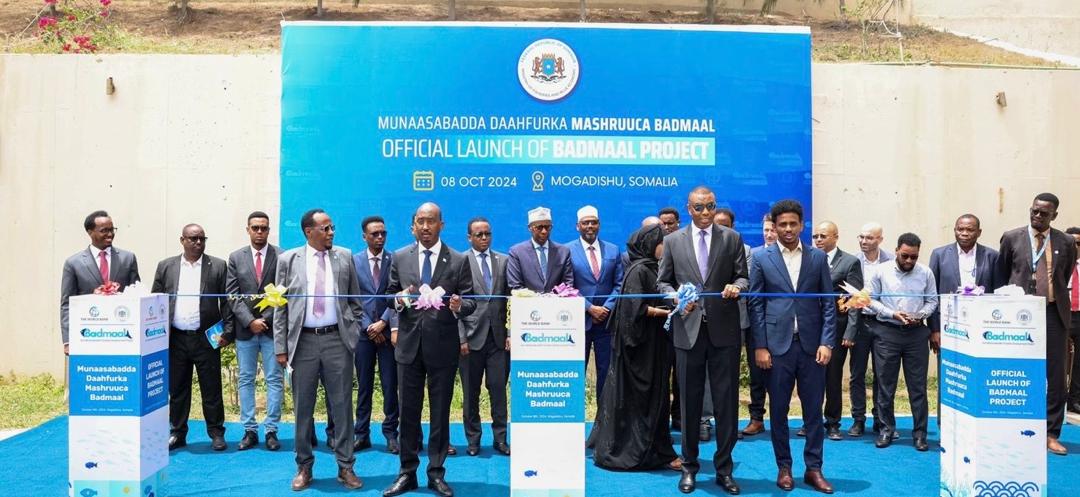 Officials and partners at the official launch of the BADMAAL Project